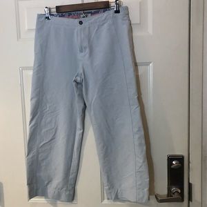 Horny Toad Blue Athletic Crop Pants powder blue 6